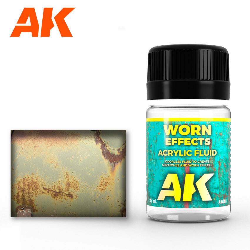 AK Interactive AK088 Weathering Worn Effects Fluid Acrylic 35ml – US