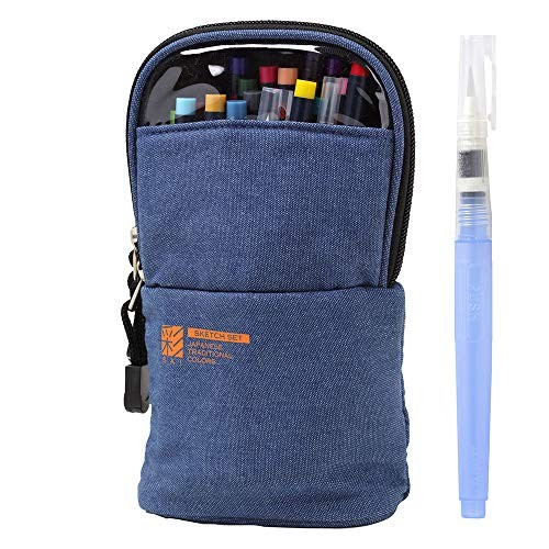 AKASHIYA Color Brush Pen Watercolor Brush Set, Sketch Set with Water Brush Pen,