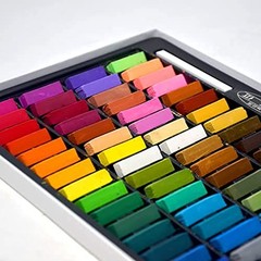 MUNGYO Soft Pastel Set – 64 Vibrant 64 Count (Pack of 1) Square Soft Pastels