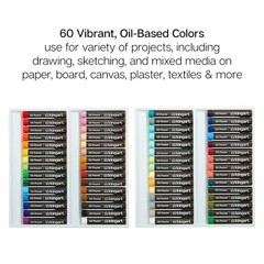 60PCS Oil Pastels Set Soft Art Painting Drawing Blending Supplies Artists