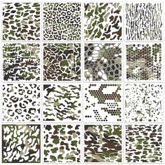Camo Stencil for Spray Paint 6inch Stencils Camouflage 6×6 inches