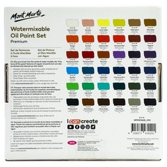 MPOW3618 Water-Soluble Oil Paint, Diluted with Water, 1.2 x 0.6 fl oz (36 Col…