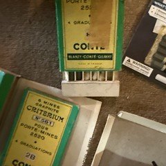 Vintage Mixed Charcoal Graphite Sticks Conte Speedball Nibs Lot