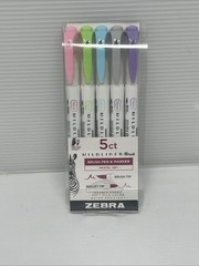 Zebra MILDLINER Dual Ended Brush Pen & Marker Set
