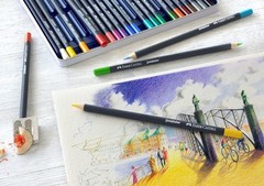 Creative Studio 48 Color Colored Pencil Set in Reusable Tin