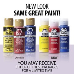 2 oz Ivory White Acrylic Paint in Assorted Colors for Crafting Art Projects
