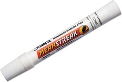 Sharpie 85018 Mean Streak Marking Stick, Broad 1 Count (Pack of 1), White