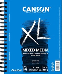 Canson XL Series Mixed Media Pad, Side Wire, 7×10 inches, 60 Sheets –