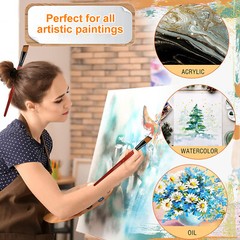 18PCS Paint Brushes Set Detail Painting for Watercolour Oil Art Acrylic Gouaches