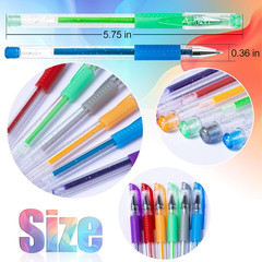 Glitter Gel Pens for Adult Coloring Books, 36 Colors Gel Marker Set