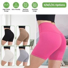 Women’s High Waist Biker Shorts Tummy Control Pants Athletic Leggings Spandex…