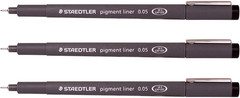 Staedtler 0.05 Mm Pigment Liner Fineliner Sketching Drawing Drafting Pens Pack o