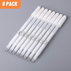 Mr. Pen- White Pens 8 Pack White Gel Pens for Artists White Gel Pen White Ink…