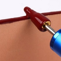 Kyoshin Elle Leathercraft Edge Coating Tool Silver Roller Pen Leather Applicator