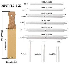 N NOROCME 12 PCS Blending Stumps and Tortillions Paper Art 13 Pcs, Grey