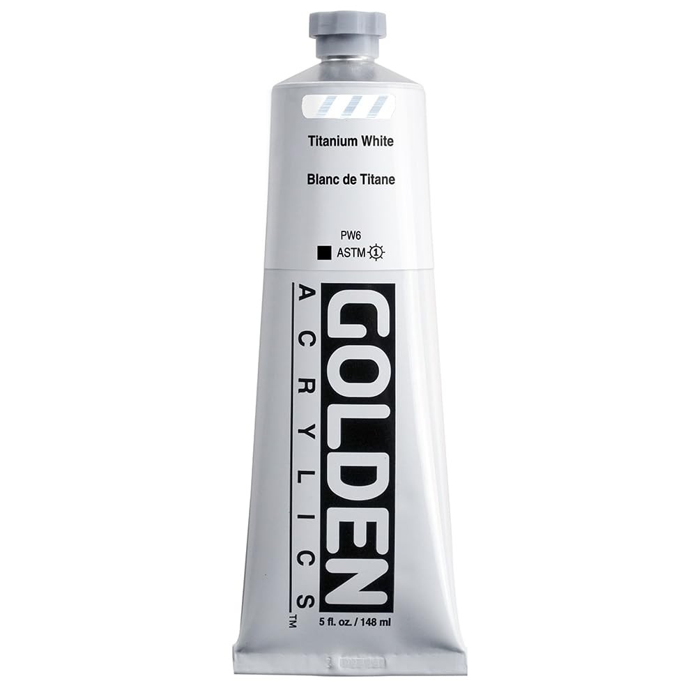 Heavy Body Acrylics, Titanium White, 5 fl. oz. Tube, Professional Acrylic Pai…
