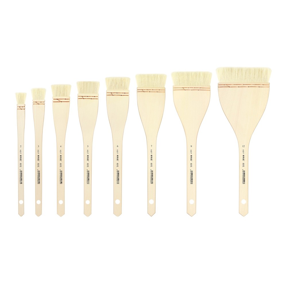 XDT Art Hake Paint Brush Premium Soft White Goat Watercolor X-Long Handle