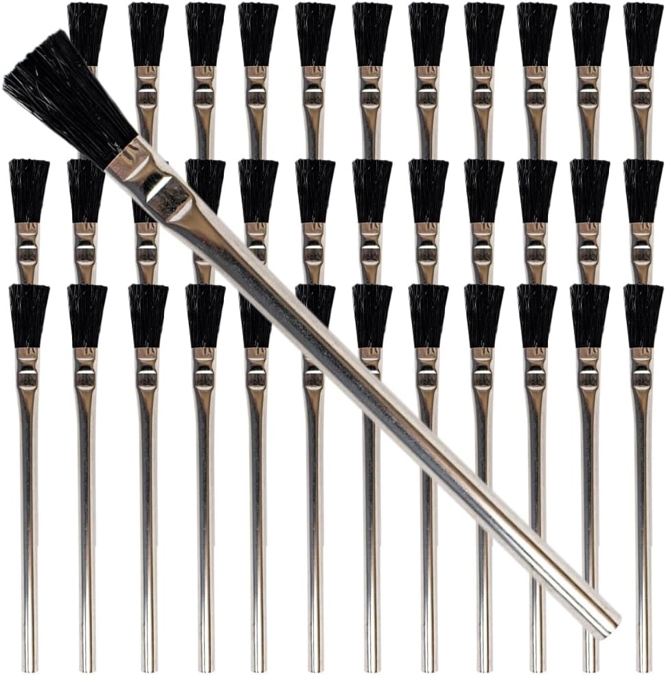 Pro Grade Acid Brushes, 36 Count, 3/8″ Boar Hair