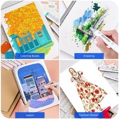 80 Color Alcohol Base Markers Double Pointed Chisel Fine Permanent Painting