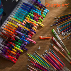 260 Pack Gel Pens Set 130 Colors Plus 130 Refills For Coloring Drawing Crafts