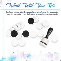 42 Packs Mini Ink Blending Tool Set, Include 2 Pcs Round Alcohol Ink Mini App…