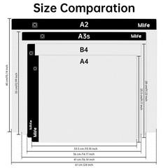 Mlife A2 LED Light Pad for Diamond Art Painting Light Board with 3 Brightness…