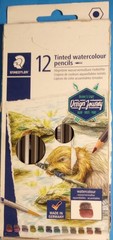 STAEDTLER 12 TINTED WATERCOLOR PENCILS – Artist Quality New Sealed Set