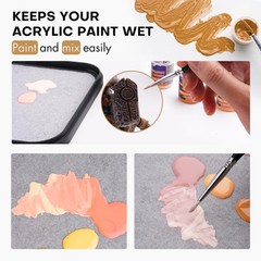 100 Sheets Wet Palette Paper White Stay Wet Acrylic Paint Palette Refill