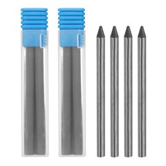 12Pcs 5.6mm 8B Carpenter Pencil Refills Solid Dry Pencil Refills Black
