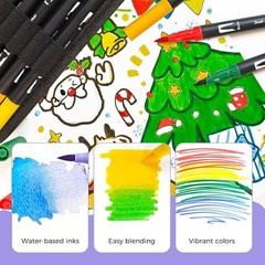 120 Colors Dual Tip Markers for Adults Coloring Books