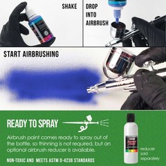 US Art Supply 1-Ounce Special Effects Green Pearl Airbrush Paint