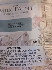 Homestead House Milk Paint Color Solstice Blue 50g New In Package