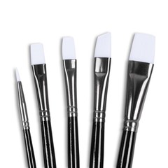 Angelus Paint Brush Set Round Flat Angular Artist Acrylic Paint Brush Set Shoe p