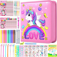 Fruit Scented Coloring Pens Markers Set 65 PCS Art Craft Drawing Case – Washable