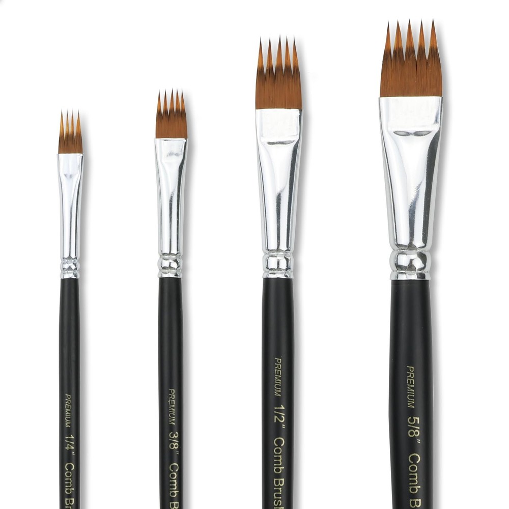 Paint Brush Comb Set – 4PCS Professional Grainer 1/2 inch,