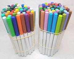 Fibracolor Fiber Pen Marker Set 2mm-4.5mm 98 Different Colors – Look
