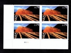 2009 Choice of Plate Blocks C146, Zion National Park! US MNH Airmail BV $18.75