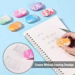 Mr. Pen- Erasers, 12 Pack, Marble Pencil Eraser, Erasers for 12 Vibrant