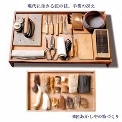 AKASHIYA Calligraphy Brush, Thick Brush, Zhongfeng Kaneki Brush, No. 3 PL-420