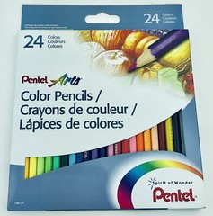 NEW Pentel Arts CB8-24 Color Pencil 24-Pack drawing lettering art sketch