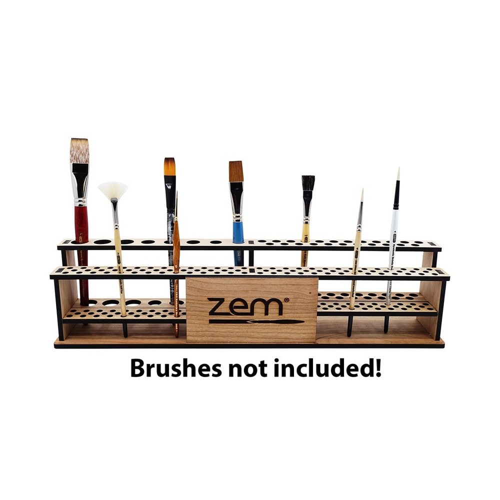 PD1 Artist, Nail, Cosmetic Brush Premium Display Wood Case 111 Slots USA