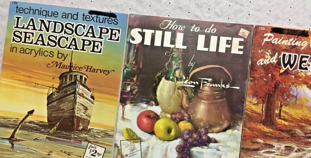 Walter T Foster books Landscape Seascape Water Weather & Still Life 3 Booklets