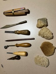 Assorted Artists Tools – Engraving, U Gouge, Trench Art