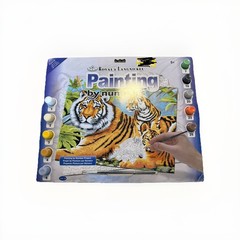 Junior Large Paint By Number Kit 15.25″X11.25″ Tiger & Cubs