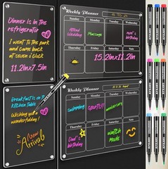 Liquid Chalk Markers for Acrylic Fridge 1 Count (Pack of 10), Multicolor