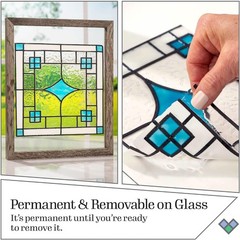 Pastel Stained Glass Paint Kit, 6 Piece Set Perfect for DIY Arts and Crafts