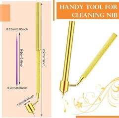 100 Pack 0.5 Mm Touch up Paint Brushes Repair Pen Gold Writer Paint Applicator P