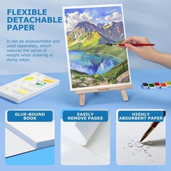 Versatile Watercolor Sketchbook 9 Inch x 12 Inch 300gsm for Artists and Amateurs