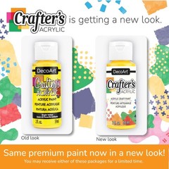 24-Pack 2 fl oz Crafters Acrylic Paint Set Assorted Bright Colors for Kids