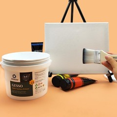 White Gesso Primer Acrylic Painting Professional Medium 64 Oz 1.89 L